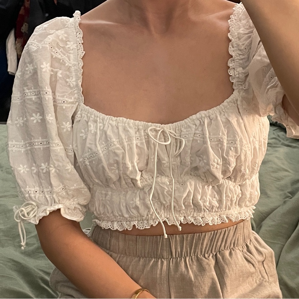 For Love & Lemons Iris Crop Top (Size XS)